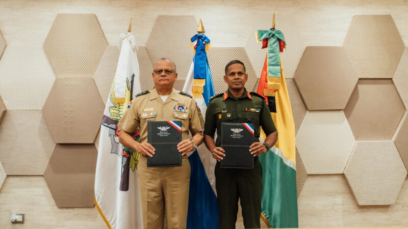 Fuerzas Armadas RD y de Guyana firman acuerdo de cooperación 