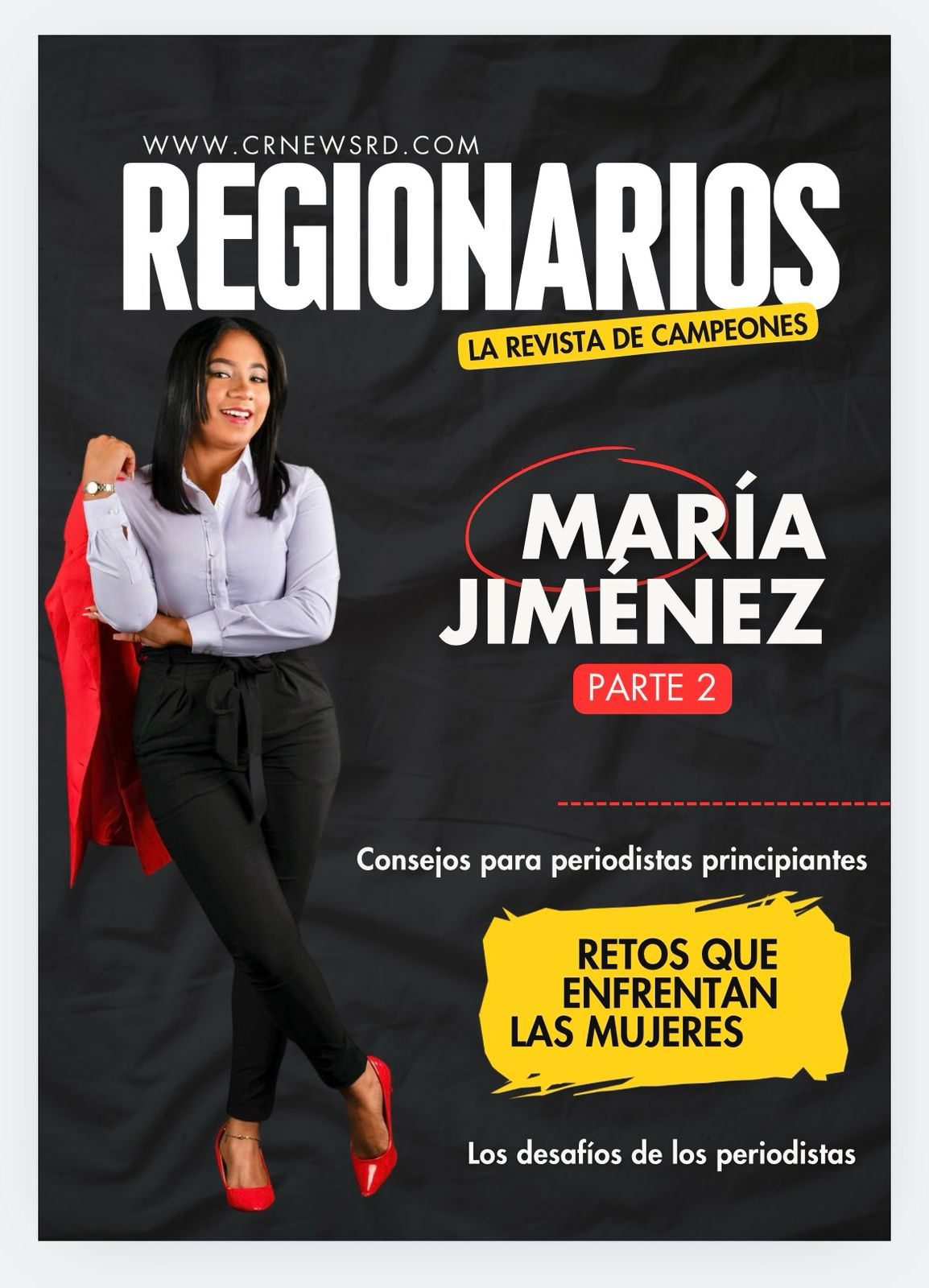 María Jiménez revela los desafíos de ser mujer en el periodismo en entrevista exclusiva para CRN 