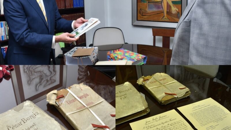Donan manuscrito de Tulio Manuel Cestero al Archivo General de la Nación