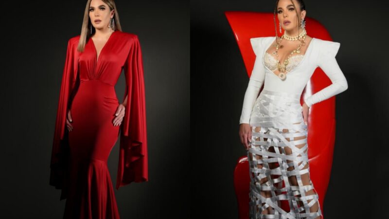 Un vestido, tres looks: Luz García deslumbra en la alfombra roja de Premios Soberano