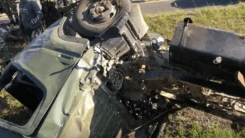 Accidente deja dos militares muertos en Autopista Duarte
