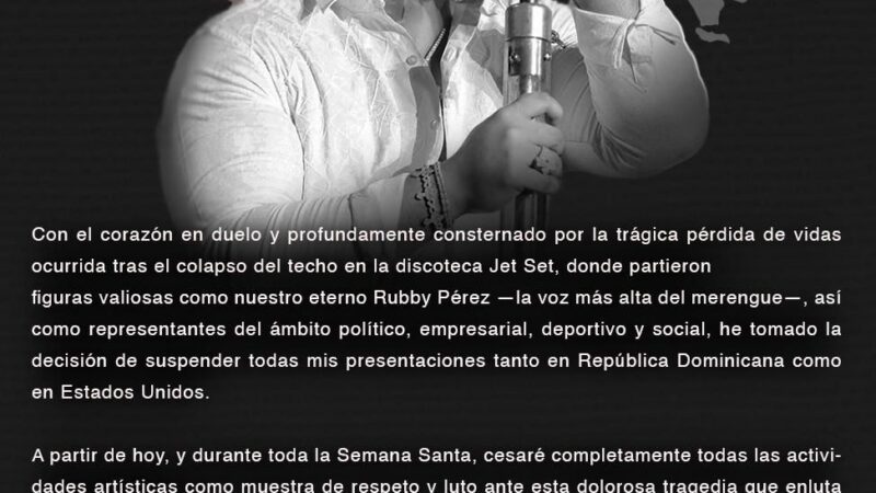 El Blachy envia sus condolencias tras la tragedia del 8 de abril 