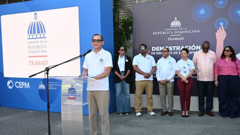 Ministerio de Trabajo realiza simulacro de brigadas de emergencia