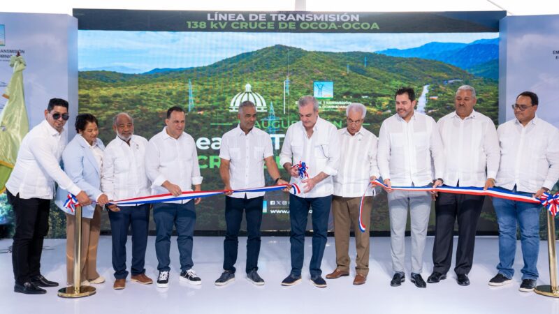 Ministro Joel Santos destaca importancia de la línea de transmisión 138 kV en el Cruce de Ocoa–Ocoa