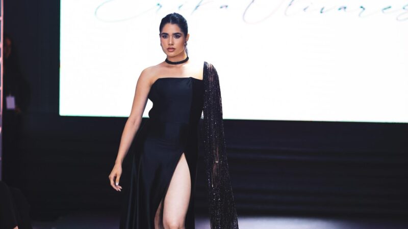 La diseñadora dominico-estadounidense Erica Olivares deslumbra en el Santiago Fashion Week con su colección “Divine Night”