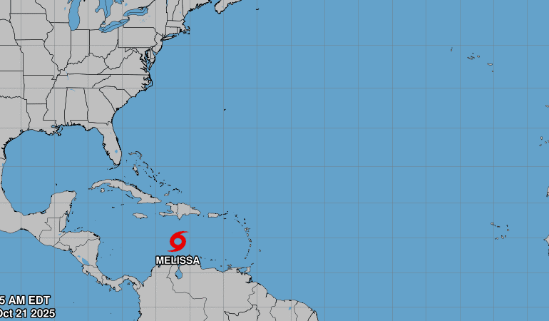 Se forma la tormenta tropical Melissa en el Caribe
