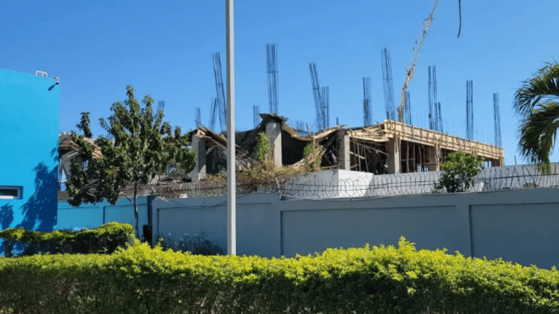 Colapsa techo en construcción del Materno Infantil tras vaciado de hormigón