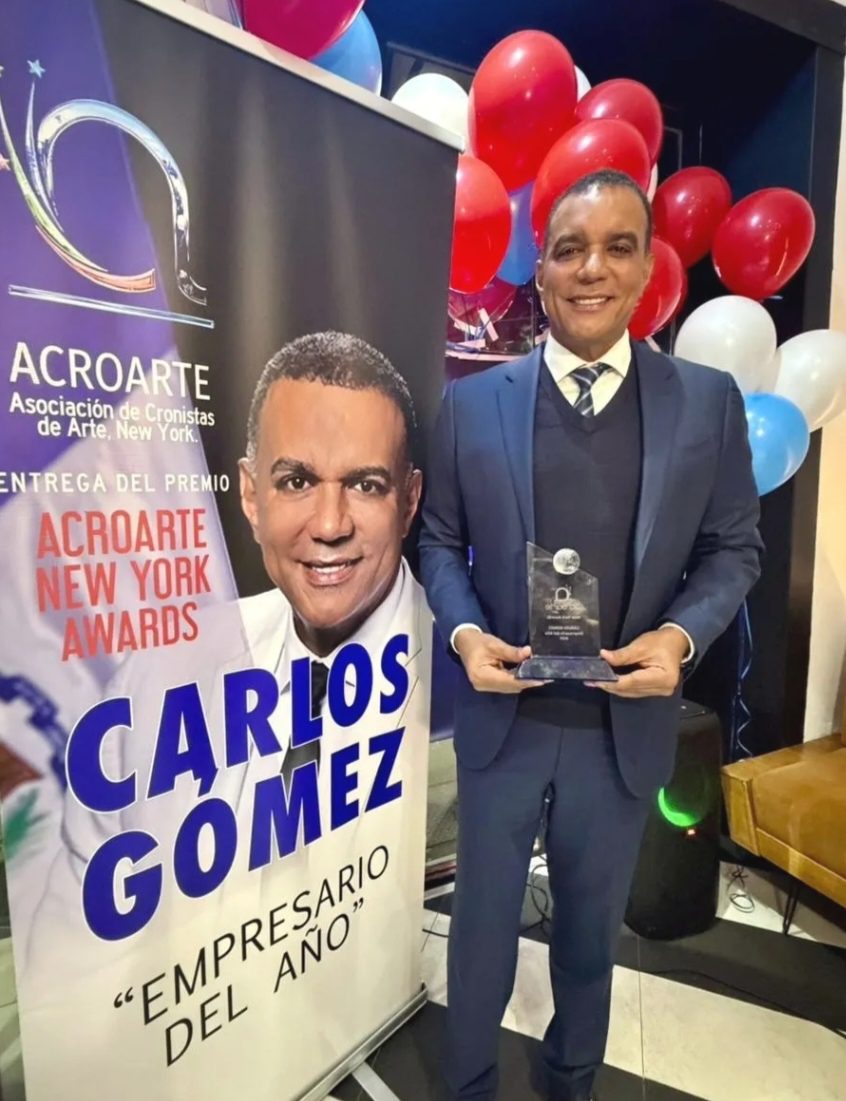Empresario Carlos Gómez es reconocido por ACROARTE New York como “Empresario del Año”