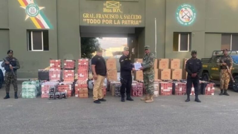 Ejército entrega cargamento ilícito valorado en más de RD$14 millones al CECCOM