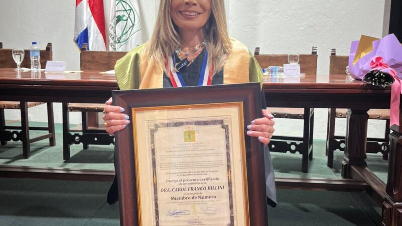 Experta en cambio climático Carol Franco Billini ingresa a la Academia de Ciencias