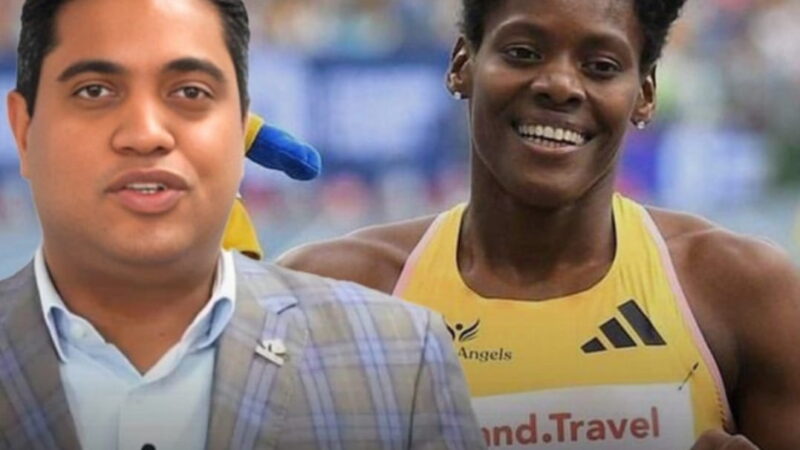 Kelvin Cruz felicita a Marileidy Paulino por su triunfo en Budapest