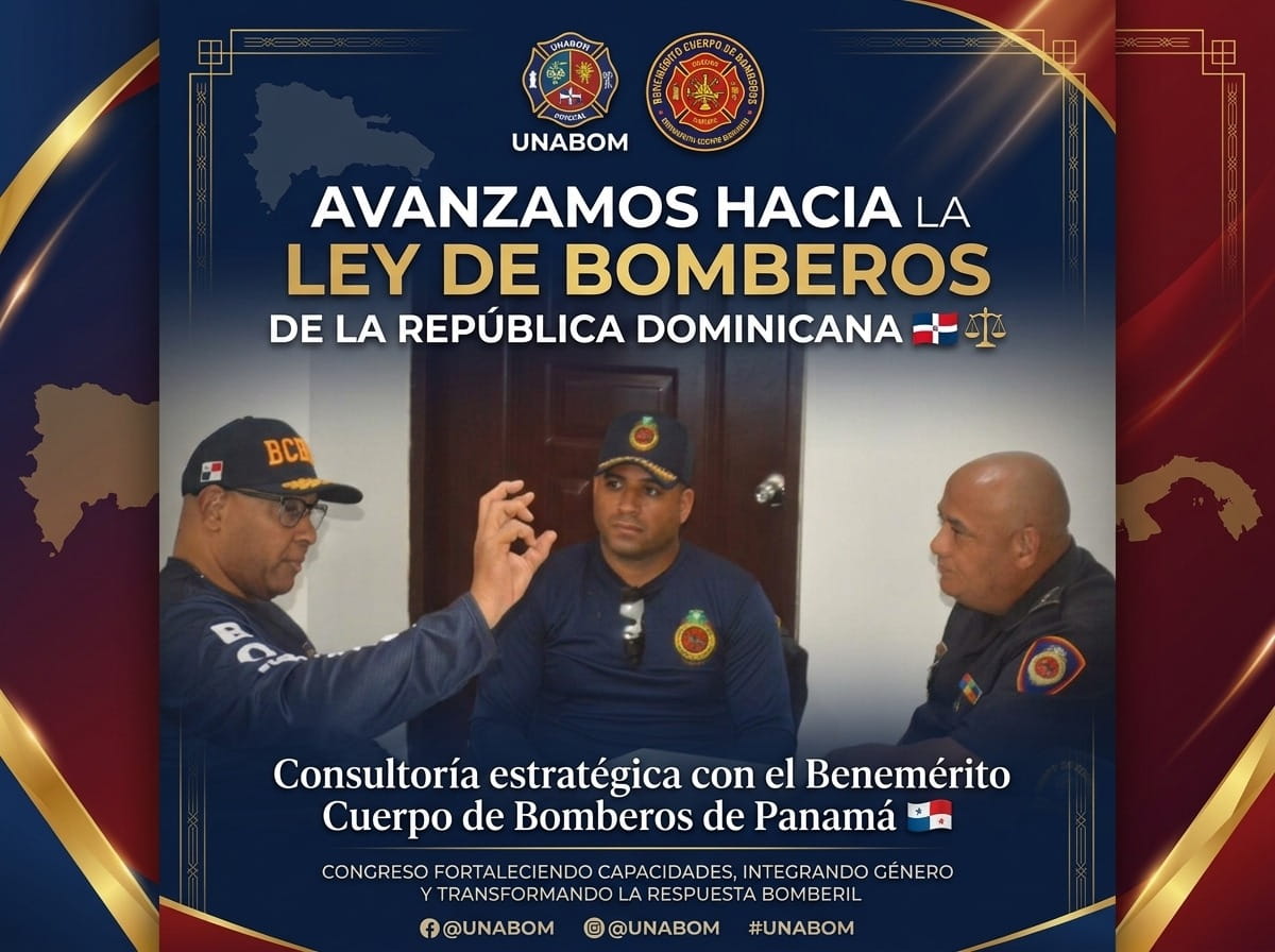 Líderes bomberiles avanzan en agenda internacional para fortalecer el proyecto de Ley de Bomberos de República Dominicana