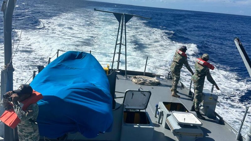 Armada de República Dominicana y servicio de guarda costas de Estados Unidos realizan operación combinada de búsqueda y rescate en proximidades de la Isla Mona
