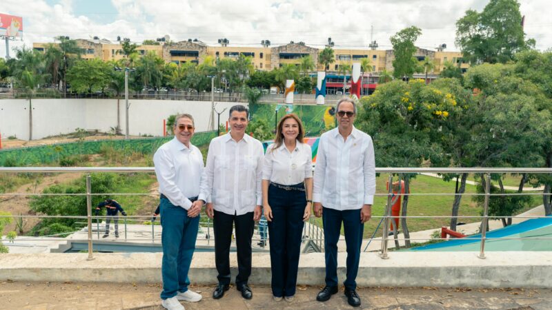 Popular y ADN supervisan los avances del remozamiento del parque José Núñez de Cáceres