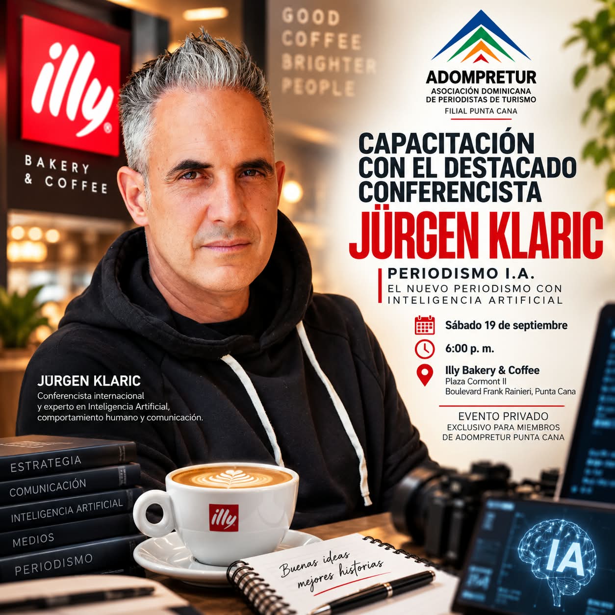 Adompretur Punta Cana tendrá capacitación con el destacado conferencista Jürgen Klaric