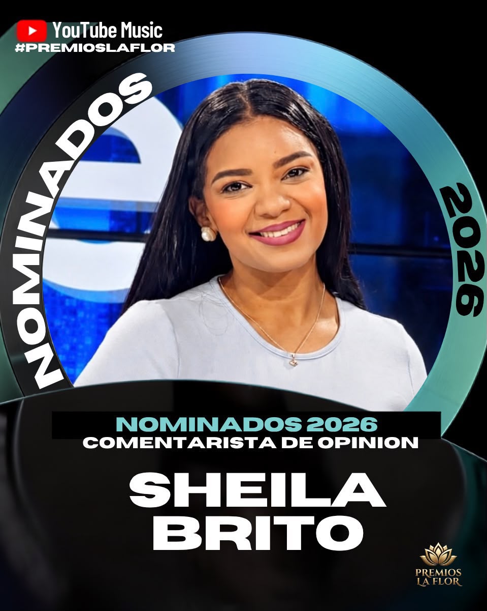 Sheila Brito agradece nominación a Premios La Flor 2026