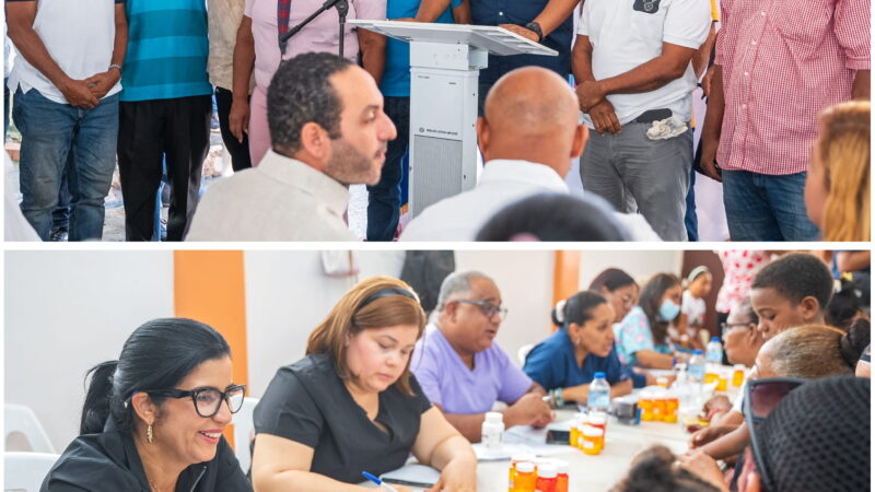 Comunitarios agradecen a Carolina Mejía por realizar operativo médico-social en El Caliche de Cristo Rey
