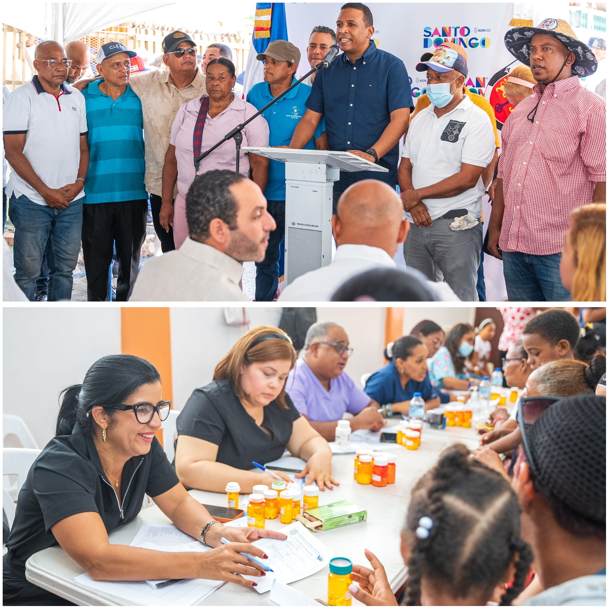 Comunitarios agradecen a Carolina Mejía por realizar operativo médico-social en El Caliche de Cristo Rey