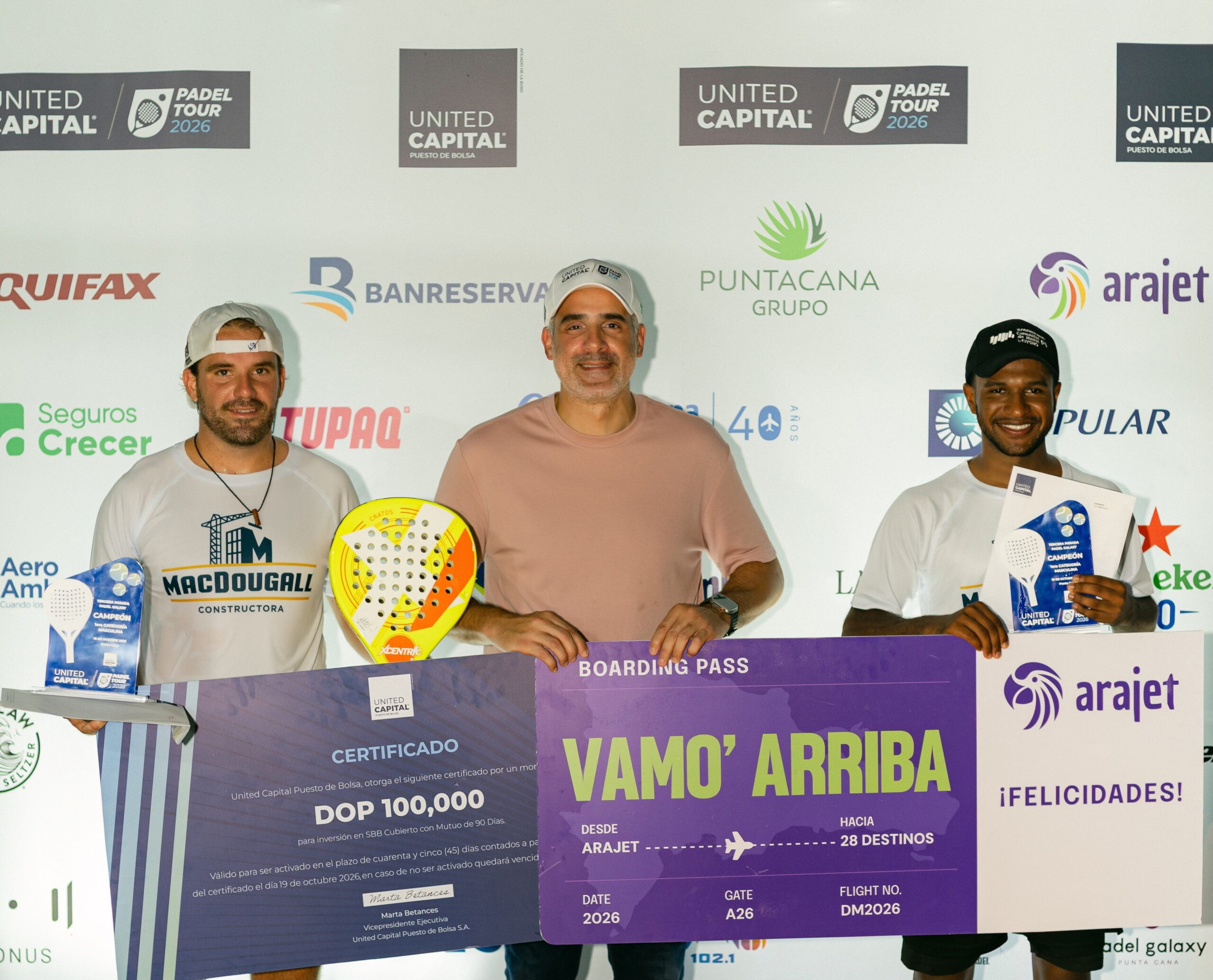 Punta Cana vive la emoción de la tercera parada del United Capital Padel Tour