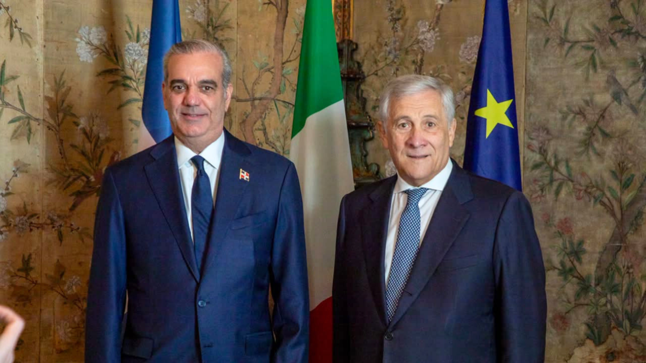 Presidente Luis Abinader y viceprimer ministro y ministro de Asuntos Exteriores de Italia, Antonio Tajani, acuerdan fortalecer la cooperación económica, las inversiones y la seguridad entre República Dominicana e Italia