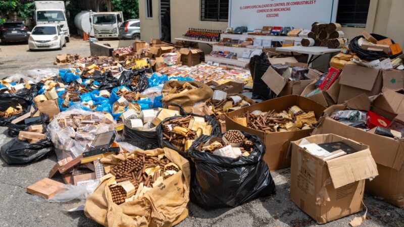 MICM y CECCOM decomisan puros y bebidas por más de RD$40 millones