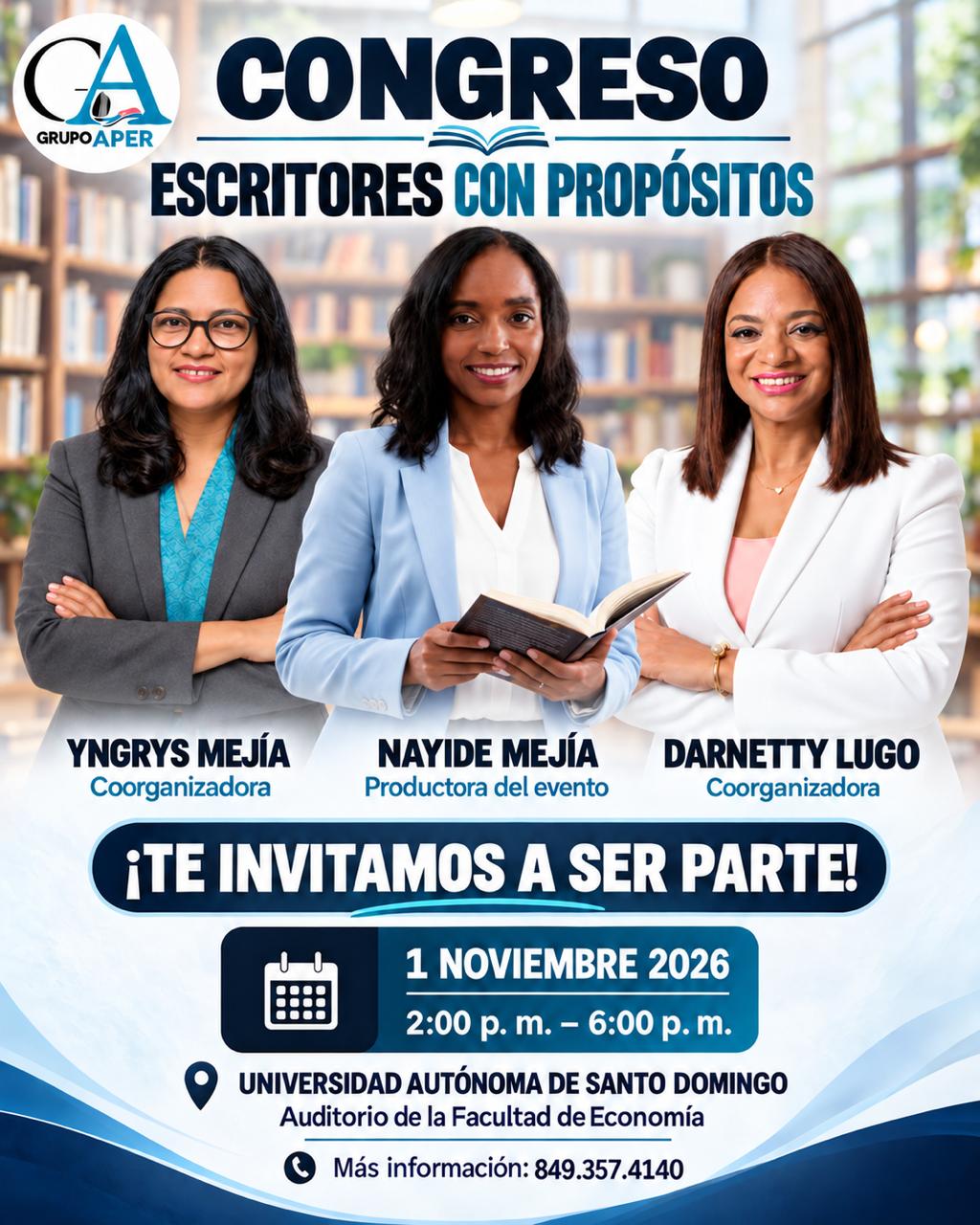 El Congreso Escritores con Propósito 2026 reunirá a autores y creativos para potenciar el impacto de la palabra escrita